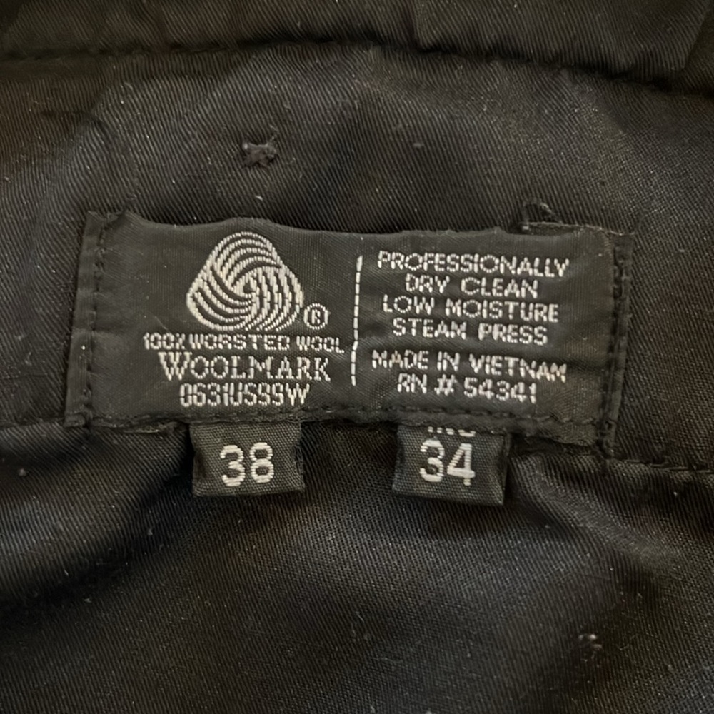 Merino wool flat front dress pants - Picture 4 of 6